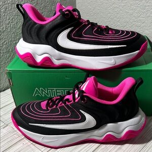 Nike Giannis Immortality 4 Big Kids' Basketball Shoes sneakers Black Pink 7Y